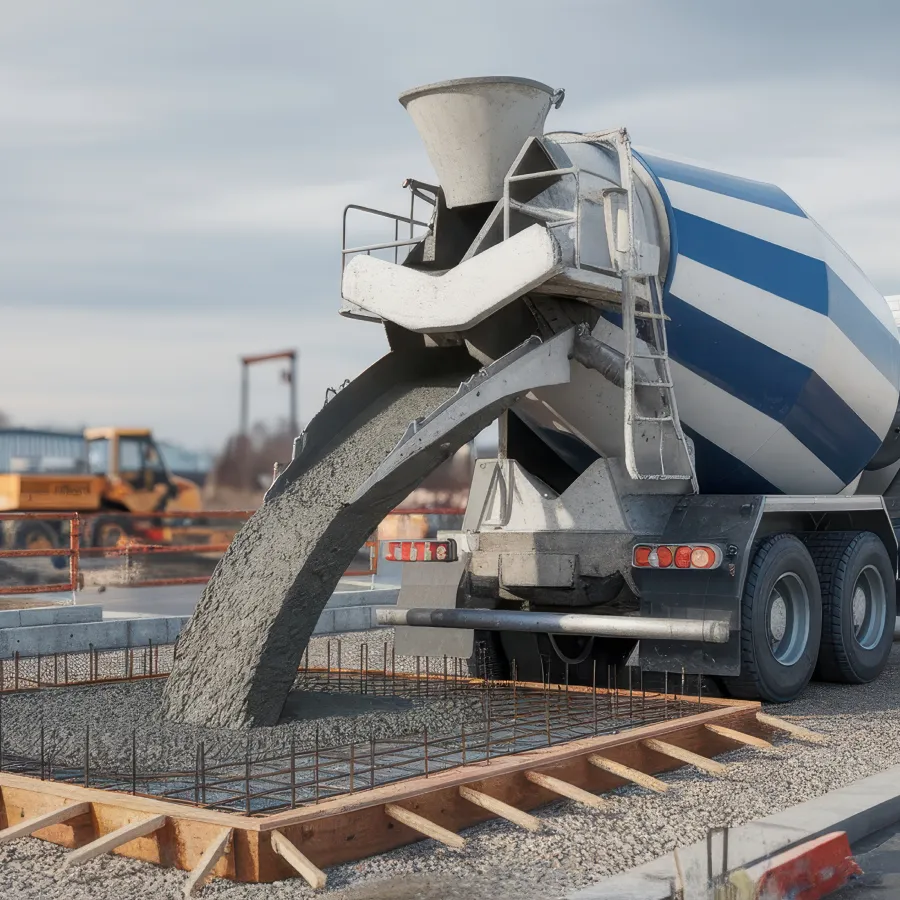concrete deliver cement truck pours winter park fl